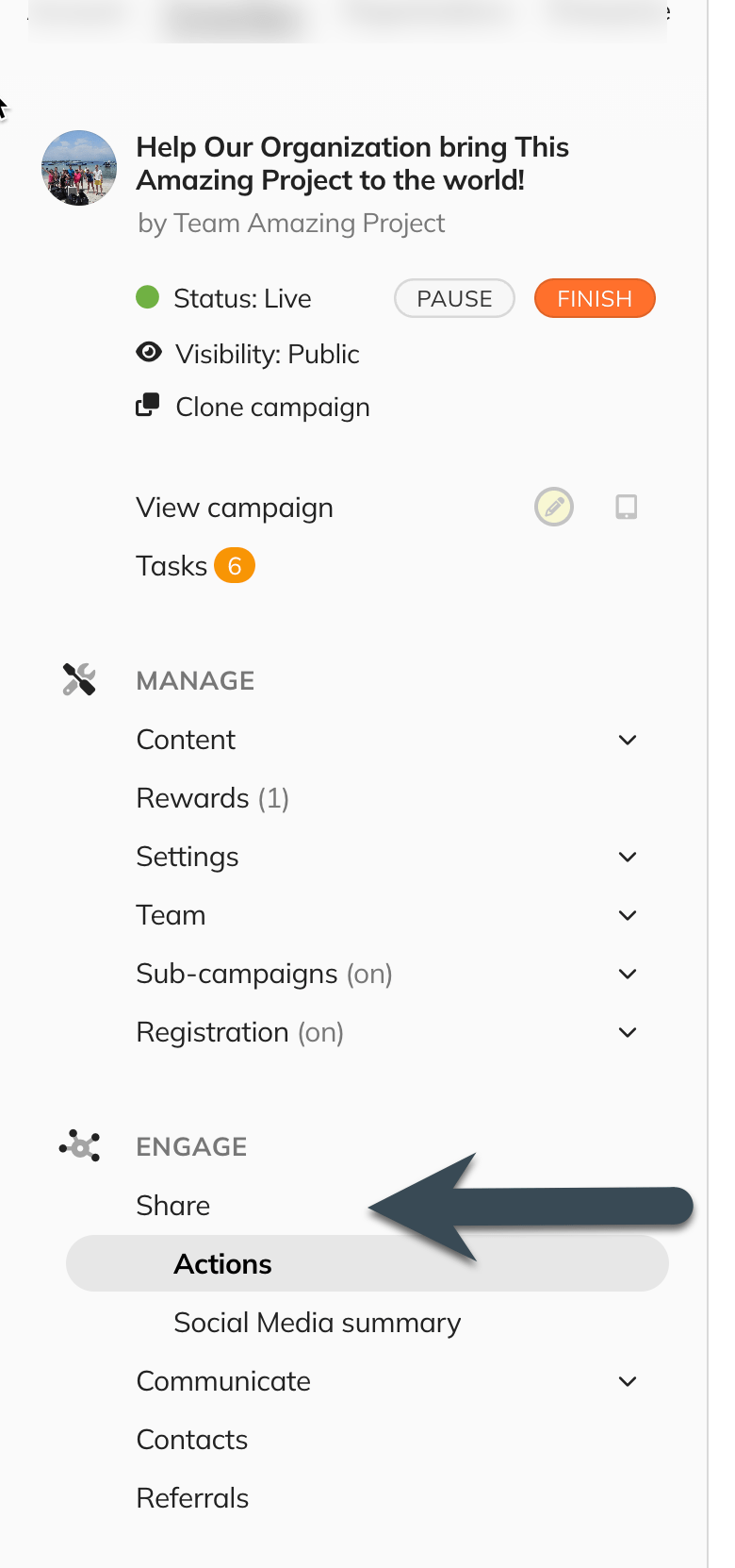How to share a campaign - ConnectionPoint Help Center